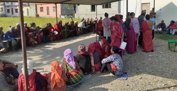 'निःशुल्क मोतिबिन्दु छनोट तथा आँखा शिविर' मा हजार बढीले लिए सेवा